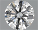 0.70 Carats, Round Diamond with Very Good Cut, D Color, VS1 Clarity and Certified by GIA