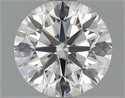 0.70 Carats, Round Diamond with Very Good Cut, E Color, SI1 Clarity and Certified by GIA
