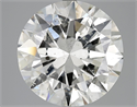 8.50 Carats, Round Diamond with Very Good Cut, H Color, SI2 Clarity and Certified by HRD