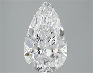 Picture of 5.01 Carats, Pear Diamond with  Cut, D Color, VS1 Clarity and Certified by GIA