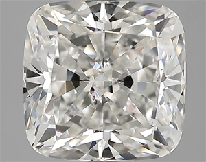 Picture of 4.31 Carats, Cushion Diamond with  Cut, H Color, SI1 Clarity and Certified by GIA