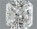 0.90 Carats, Radiant Diamond with  Cut, D Color, VVS2 Clarity and Certified by GIA