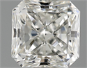 0.91 Carats, Radiant Diamond with  Cut, H Color, IF Clarity and Certified by GIA
