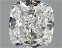 0.91 Carats, Cushion Diamond with  Cut, D Color, VS2 Clarity and Certified by GIA