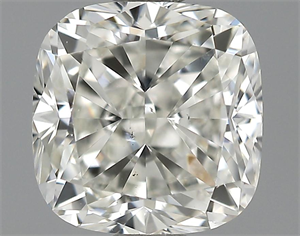 Picture of 0.93 Carats, Cushion Diamond with  Cut, J Color, SI2 Clarity and Certified by GIA