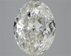 Picture of 5.01 Carats, Oval Diamond with  Cut, J Color, SI2 Clarity and Certified by GIA