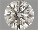 0.52 Carats, Round Diamond with Excellent Cut, F Color, VS2 Clarity and Certified by EGL