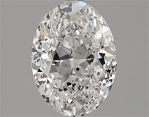 Picture of 2.50 Carats, Oval Diamond with  Cut, D Color, SI2 Clarity and Certified by HRD
