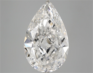 Picture of 8.02 Carats, Pear Diamond with  Cut, F Color, IF Clarity and Certified by GIA