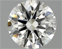 1.51 quilates, Redondo Diamante , Color J, claridad VVS2 y certificado por GIA