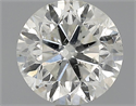 1.53 Carats, Round Diamond with Very Good Cut, G Color, SI2 Clarity and Certified by EGL