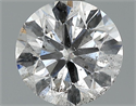 0.87 Carats, Round Diamond with Excellent Cut, F Color, SI2 Clarity and Certified by EGL