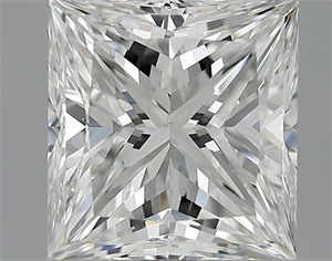 Picture of 3.02 Carats, Princess Diamond with  Cut, F Color, VS2 Clarity and Certified by GIA