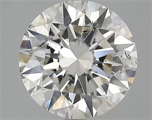 Picture of 3.00 Carats, Round Diamond with Excellent Cut, H Color, SI2 Clarity and Certified by GIA