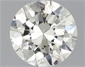 2.01 quilates, Redondo Diamante , Color K, claridad VVS2 y certificado por GIA