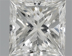 Picture of 1.02 Carats, Princess Diamond with  Cut, F Color, SI1 Clarity and Certified by EGL