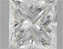1.05 Carats, Princess Diamond with  Cut, F Color, SI1 Clarity and Certified by EGL