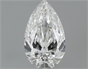 0.51 Carats, Pear Diamond with  Cut, E Color, VVS2 Clarity and Certified by GIA