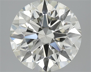 Picture of 4.03 Carats, Round Diamond with Excellent Cut, J Color, SI2 Clarity and Certified by GIA