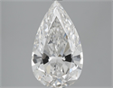 3.13 Carats, Pear Diamond with  Cut, F Color, IF Clarity and Certified by GIA