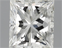 1.02 Carats, Princess Diamond with  Cut, H Color, VVS2 Clarity and Certified by GIA