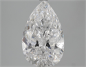 4.06 quilates, De pera Diamante , Color D, claridad SI2 y certificado por EGL