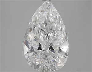 Picture of 4.06 Carats, Pear Diamond with  Cut, D Color, SI2 Clarity and Certified by EGL