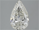 2.06 quilates, De pera Diamante , Color J, claridad VVS2 y certificado por GIA