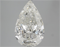 5.61 quilates, De pera Diamante , Color F, claridad SI2 y certificado por EGL