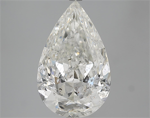 Foto 5.61 quilates, De pera Diamante , Color F, claridad SI2 y certificado por EGL de