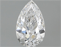 0.53 quilates, De pera Diamante , Color D, claridad VVS1 y certificado por GIA