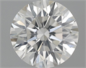 0.76 Carats, Round Diamond with Very Good Cut, H Color, SI1 Clarity and Certified by GIA