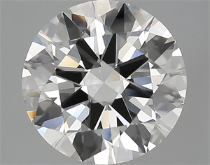 Picture of 4.02 Carats, Round Diamond with Excellent Cut, I Color, VS2 Clarity and Certified by GIA