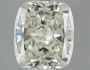 Picture of 5.10 Carats, Cushion Diamond with  Cut, N Color, VS2 Clarity and Certified by GIA