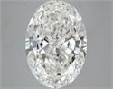 10.01 Carats, Oval Diamond with  Cut, H Color, SI1 Clarity and Certified by GIA