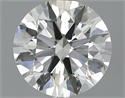 1.50 Carats, Round Diamond with Excellent Cut, I Color, SI1 Clarity and Certified by HRD