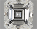 4.02 Carats, Asscher Diamond with  Cut, G Color, VVS2 Clarity and Certified by GIA