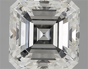 Picture of 4.02 Carats, Asscher Diamond with  Cut, G Color, VVS2 Clarity and Certified by GIA