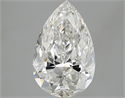 4.01 Carats, Pear Diamond with  Cut, G Color, VS2 Clarity and Certified by GIA