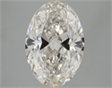 5.03 quilates, Ovalado Diamante , Color J, claridad VVS2 y certificado por GIA