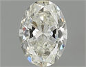 1.00 Carats, Oval Diamond with  Cut, J Color, SI1 Clarity and Certified by GIA