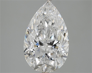 Picture of 3.12 Carats, Pear Diamond with  Cut, D Color, SI2 Clarity and Certified by GIA