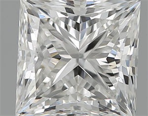 Picture of 1.51 Carats, Princess Diamond with  Cut, H Color, VS1 Clarity and Certified by GIA