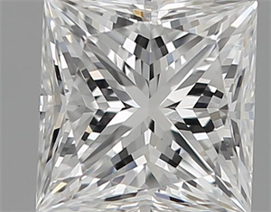 Picture of 1.01 Carats, Princess Diamond with  Cut, F Color, VS1 Clarity and Certified by GIA