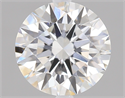 Lab Created Diamond 1.51 Carats, Round with Ideal Cut, E Color, VVS2 Clarity and Certified by IGI