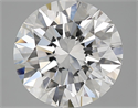 4.61 Carats, Round Diamond with Excellent Cut, D Color, VVS1 Clarity and Certified by GIA
