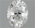 0.43 Carats, Oval Diamond with  Cut, D Color, VVS2 Clarity and Certified by GIA