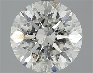 Picture of 3.14 Carats, Round Diamond with Excellent Cut, H Color, SI2 Clarity and Certified by IGI