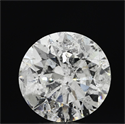 5.07 quilates, Redondo Diamante , Color H, claridad I2 y certificado por NONE