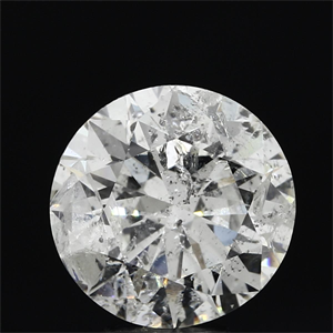 Picture of 5.07 Carats, Round Diamond with Excellent Cut, H Color, I2 Clarity and Certified by NONE